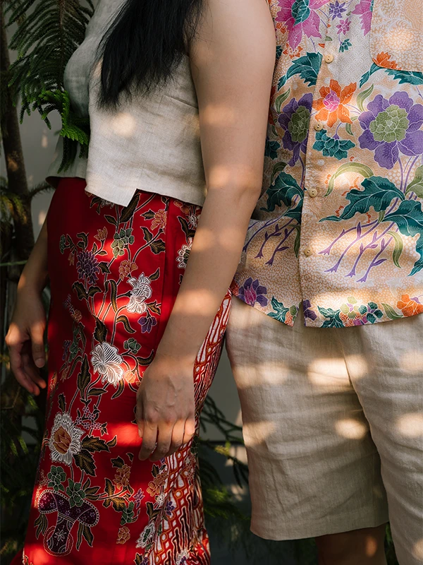 Co-ordinated batik looks from Barehands’ Kinship collection