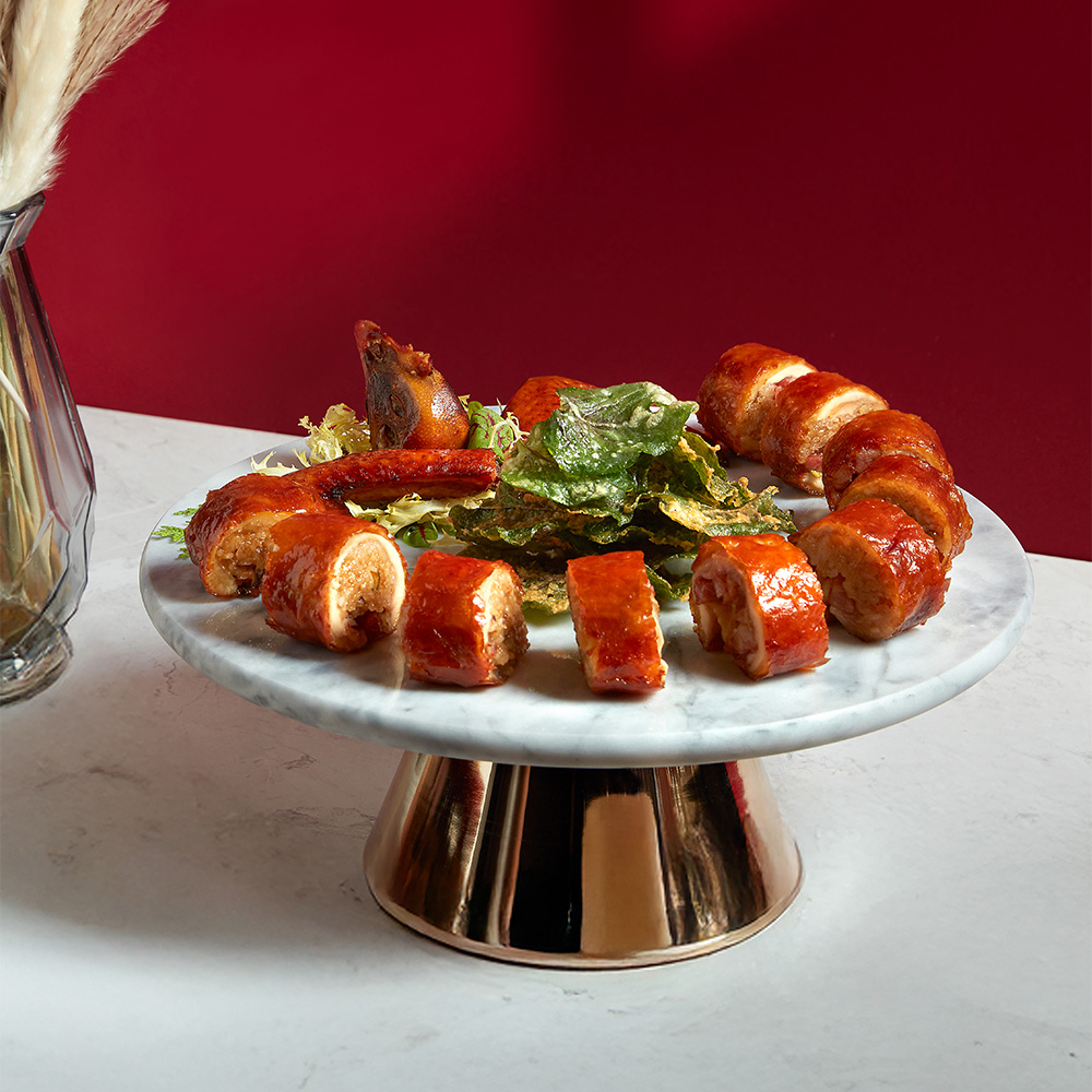 Golden Phoenix Glutinous Rice Roll in Traditional Style